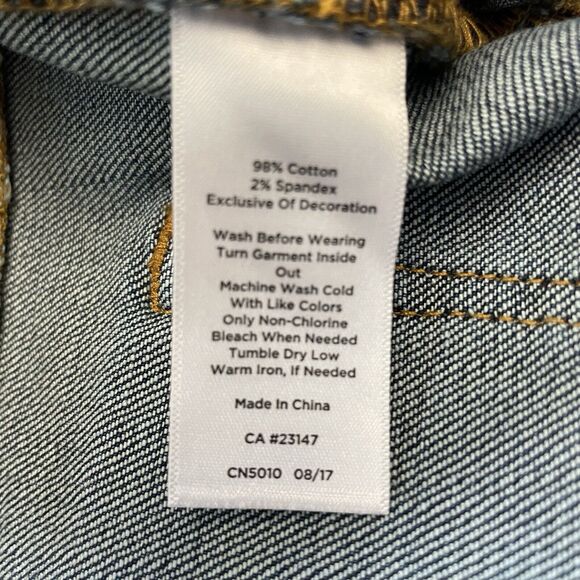 Talbots Jeans Size 4 Blue BOYFRIEND Plaid Patch FLAWLESS FIVE-POCKET NEW - Picture 11 of 12